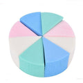 8pcs Makeup Sponge Triangle Shaped Colorful Soft Face Cleaning Cosmetic Puff Cleansing Wash Face Makeup for Cosmetic Cream Face Powder