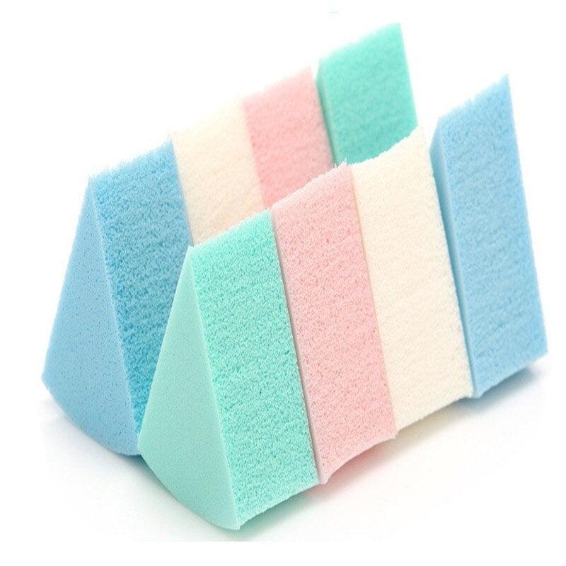 8pcs Makeup Sponge Triangle Shaped Colorful Soft Face Cleaning Cosmetic Puff Cleansing Wash Face Makeup for Cosmetic Cream Face Powder