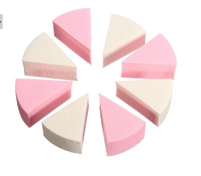 8pcs Makeup Sponge Triangle Shaped Colorful Soft Face Cleaning Cosmetic Puff Cleansing Wash Face Makeup for Cosmetic Cream Face Powder