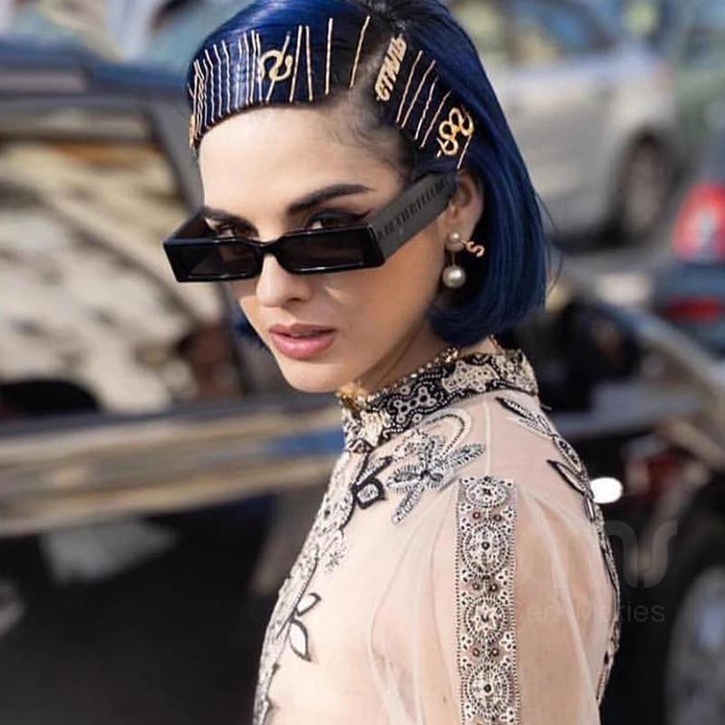 90’s Fashion Narrow Rectangular Vintage Style Sunglasses For Women & Men New Retro Style Sun Glasses For Women New Eyeglasses In Different Shades Eyewear