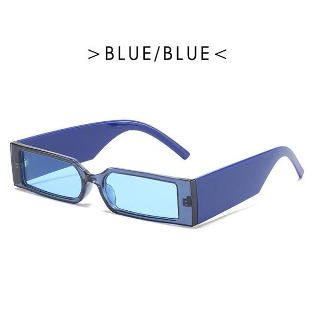 90’s Fashion Narrow Rectangular Vintage Style Sunglasses For Women & Men New Retro Style Sun Glasses For Women New Eyeglasses In Different Shades Eyewear