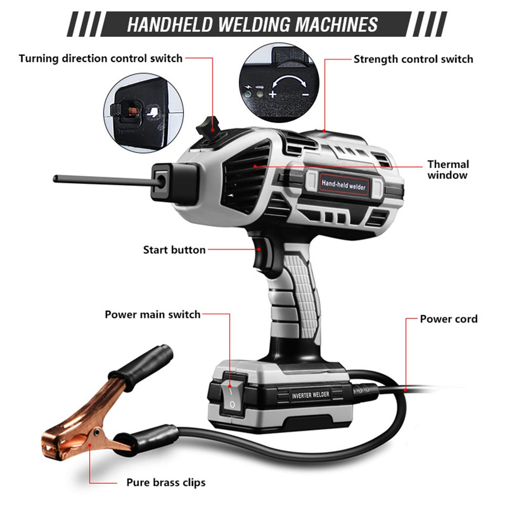 Portable Hand-Held Welding Machine - 110V IGBT Inverter