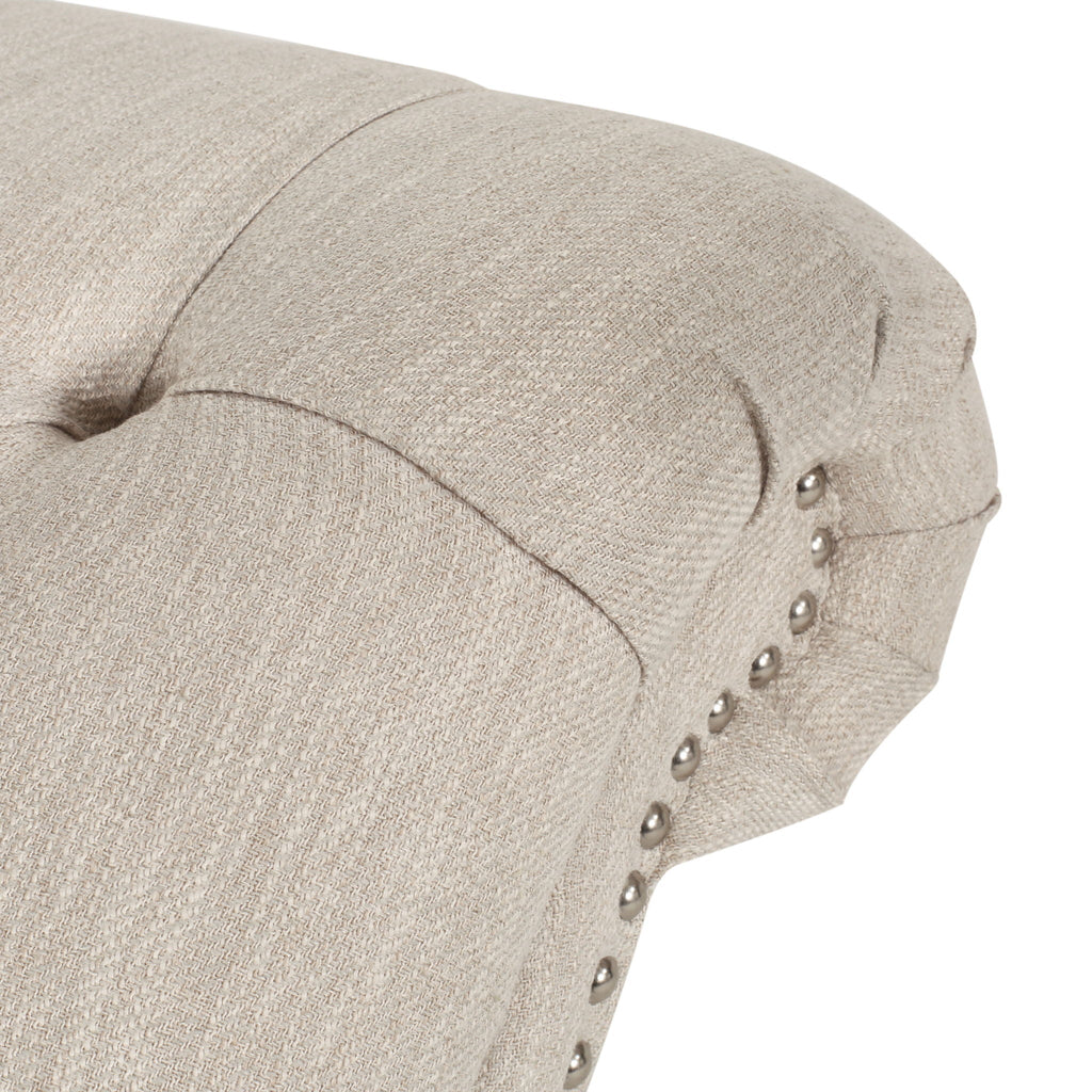 Chaise Lounge With Button Tufted Diamond Stitch