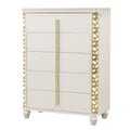 Cinderella - Chest With LED Accents And 5 Storage Drawers - Beige