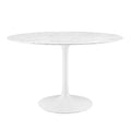 Lippa 48" Round Faux Marble Dining Table by Modway