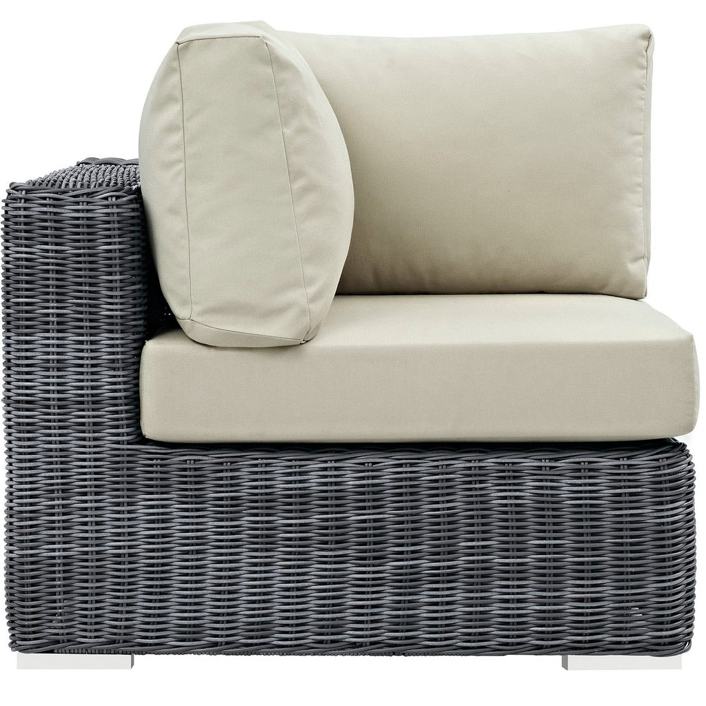 Summon Outdoor Patio Sunbrella Corner Sofa by Modway