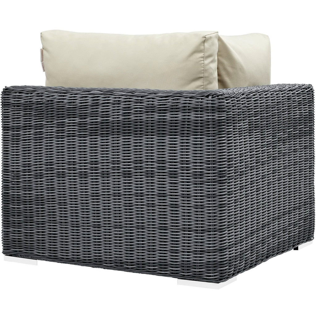 Summon Outdoor Patio Sunbrella Corner Sofa by Modway