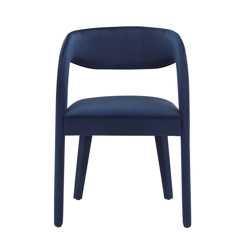 Pinnacle Performance Velvet Dining Chair Set of Two by Modway