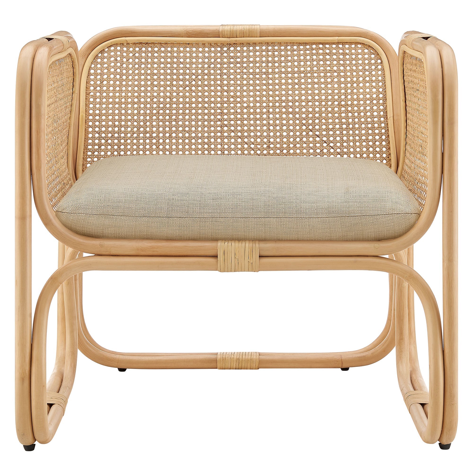 Ellis Natural Rattan Accent Armchair by Modway