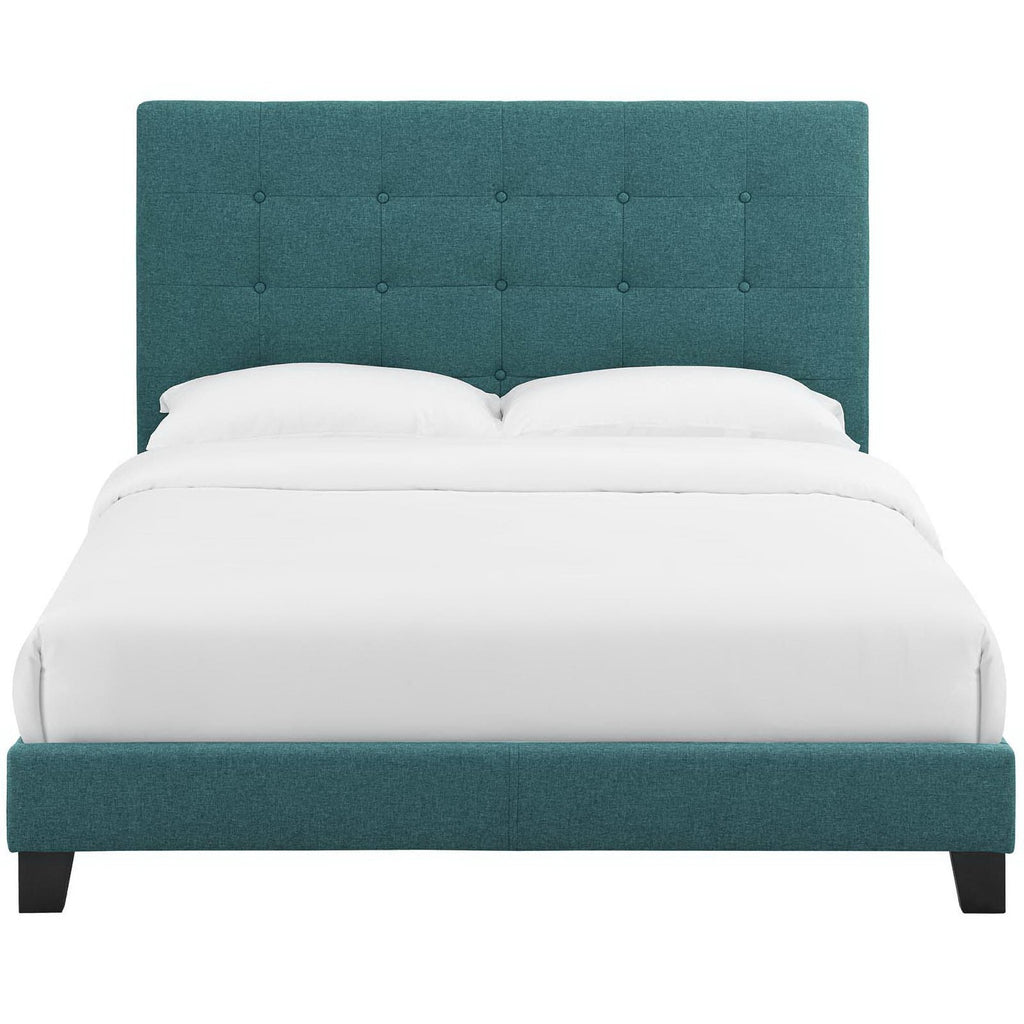 Melanie Tufted Button Upholstered Fabric Queen Platform Bed by Modway