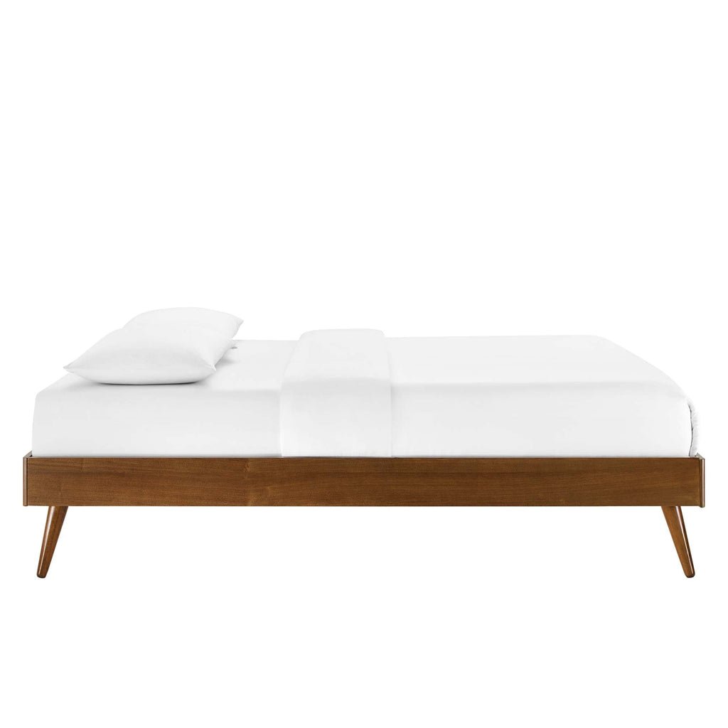 Bridgette Wood Twin Platform Bed With Splayed Legs