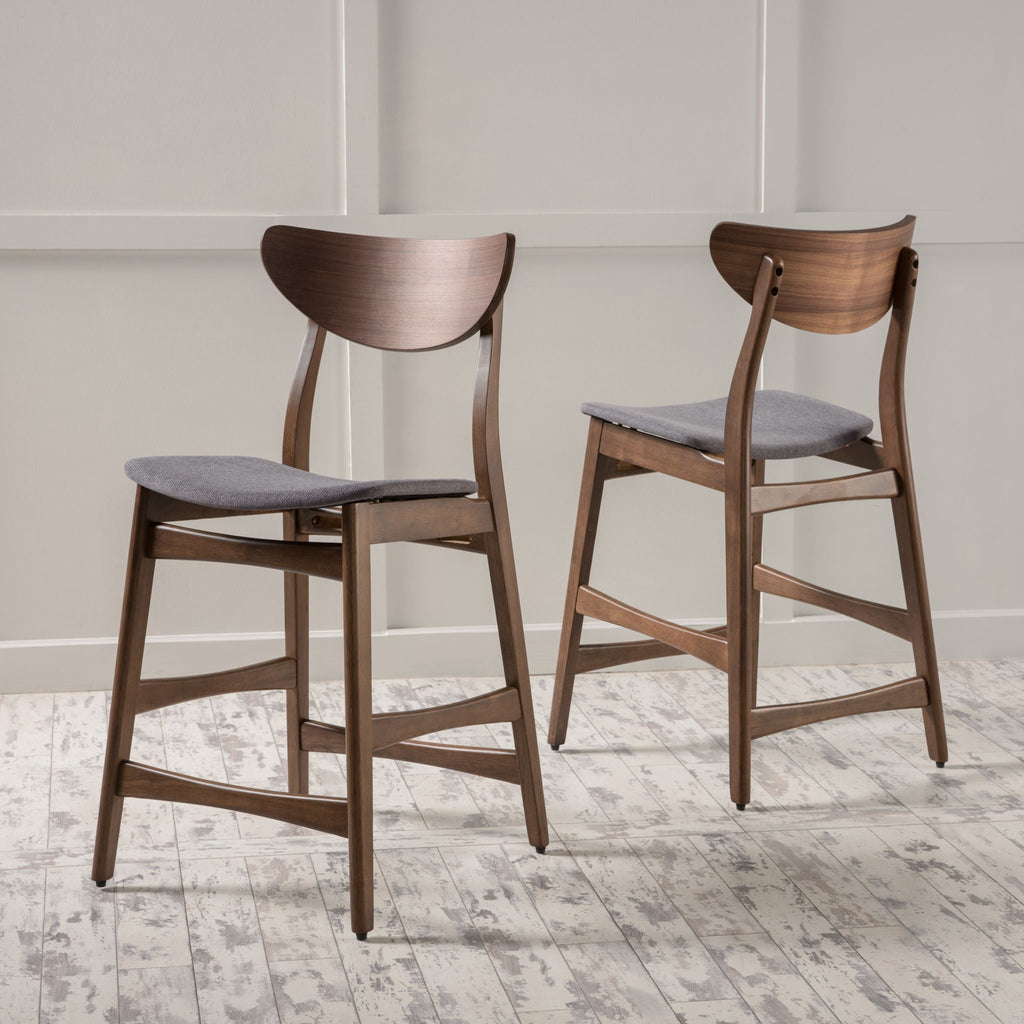 Elegant Counter Height Chair With Cushioned Seat