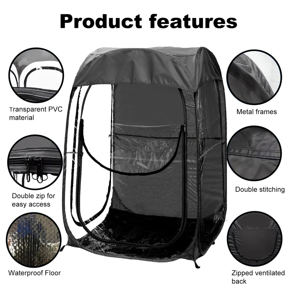 Pop-Up Sports Shelter Tent | Windproof & Waterproof Portable Canopy for Fishing, Camping & Outdoor Events