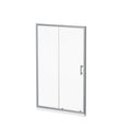 Single Sliding Shower Door With Handle - Chrome