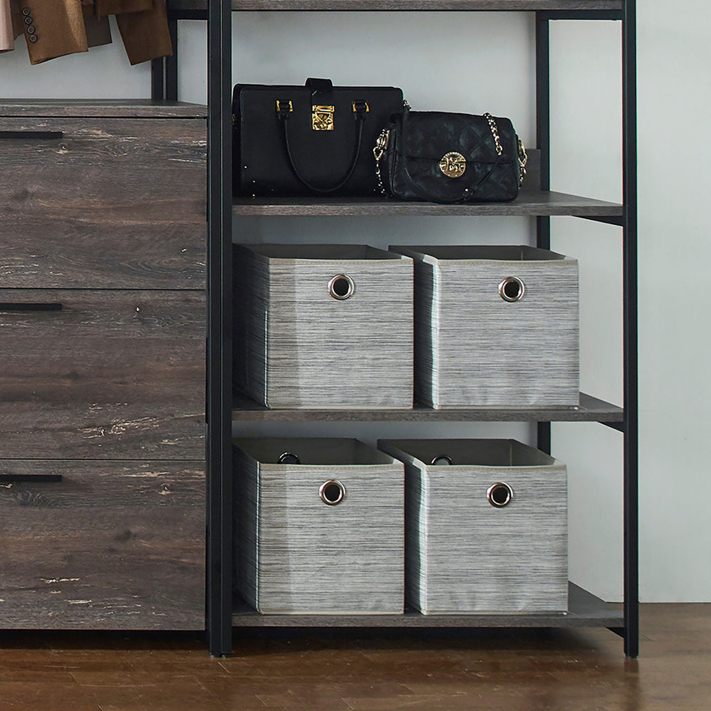 Monica - Walk-In Closet System, Extra Storage Space - Rustic