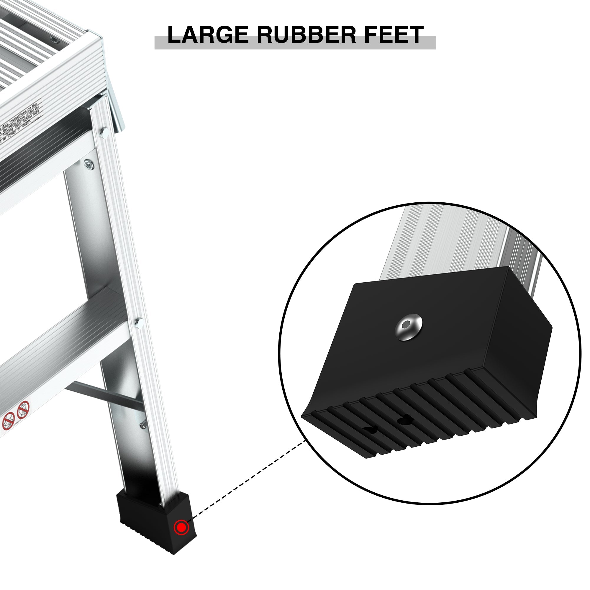 Work Platform Aluminum Portable Bench Folding Ladder