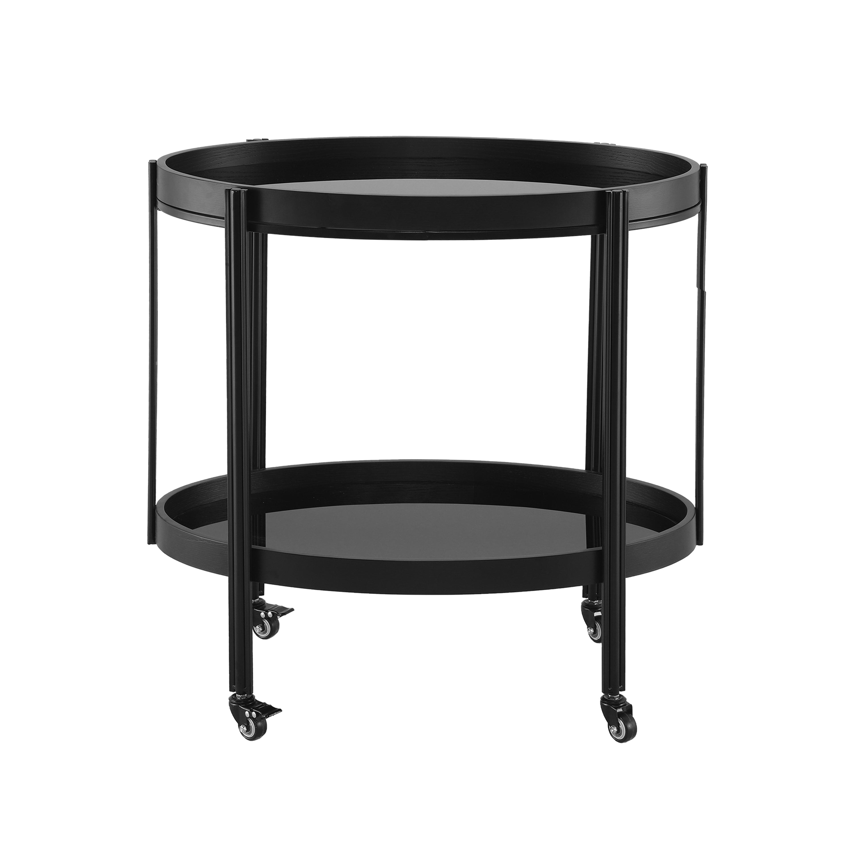 Oval Kitchen Island & Bar Cart