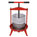 Fruit and Wine Press With T-Shaped Hand Shank, 3.69 Gallon / 14L - Red