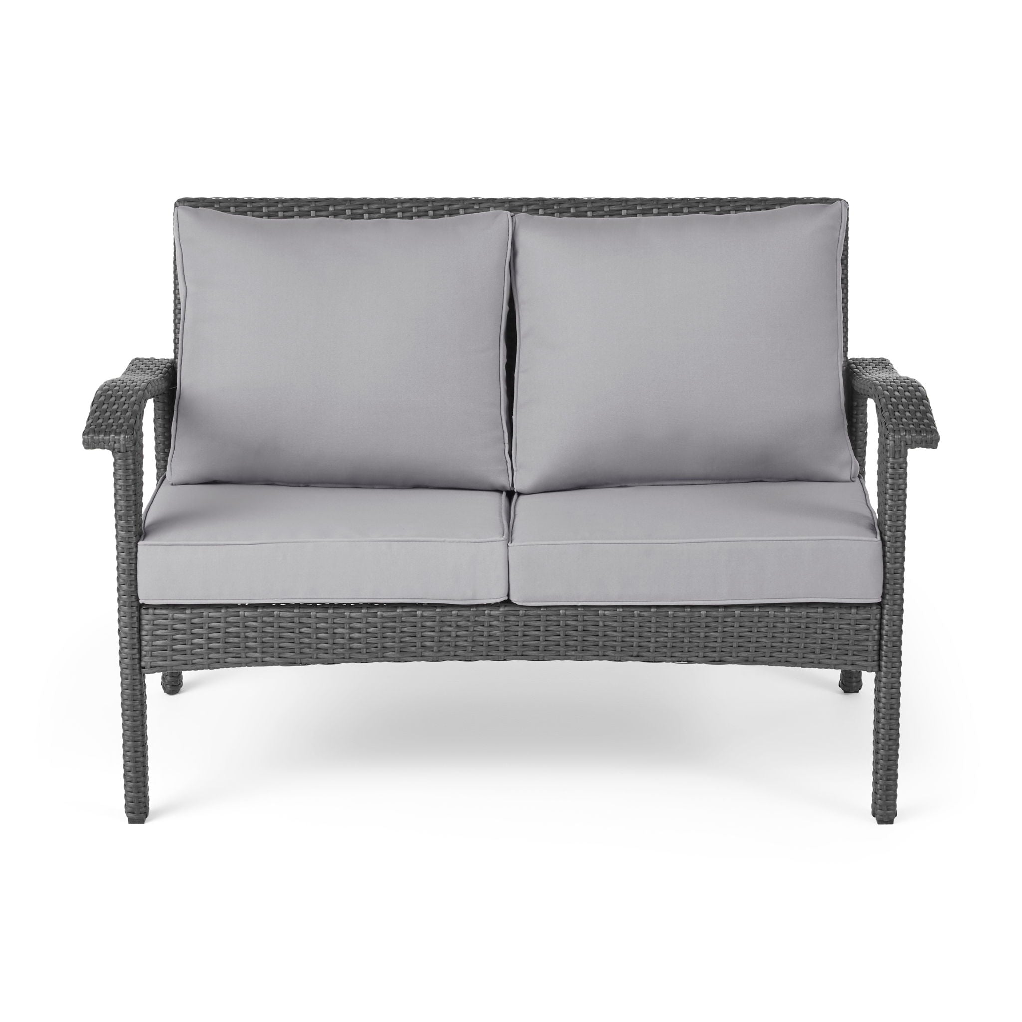 Honolulu Loveseat - Gray / Silver