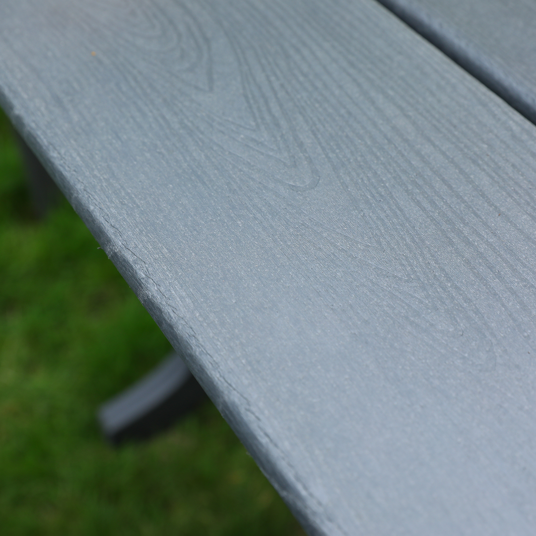 HDPE Patio Dining Family Table with Umbrella Hole