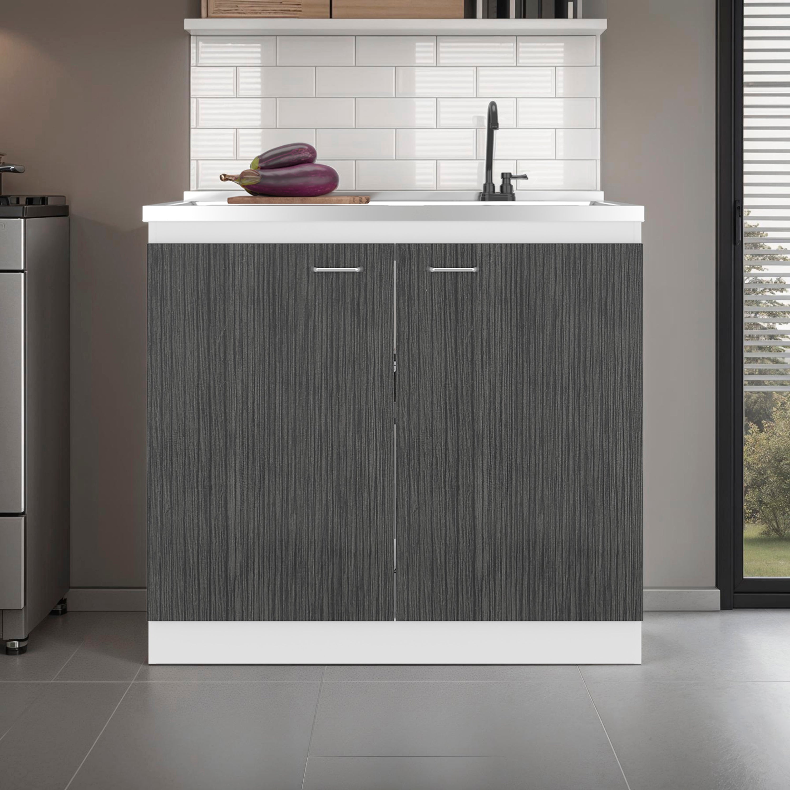 Salento Freestanding Sink, Double Door Cabinet