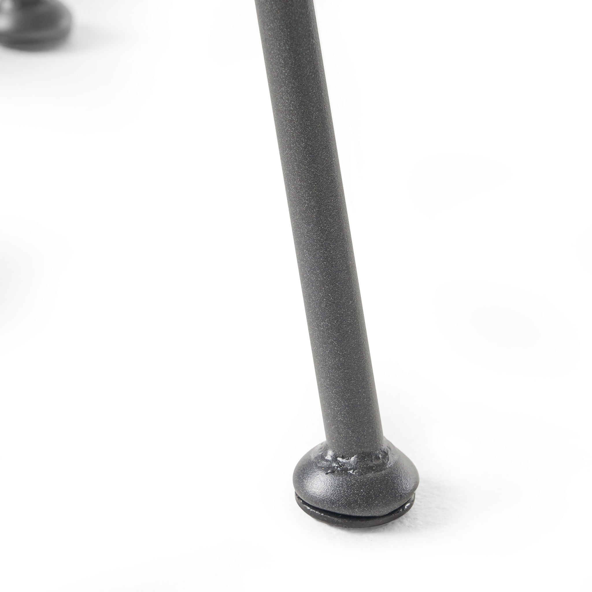 Petrichor Outdoor Side Table with Tempered Glass and Steel Frame