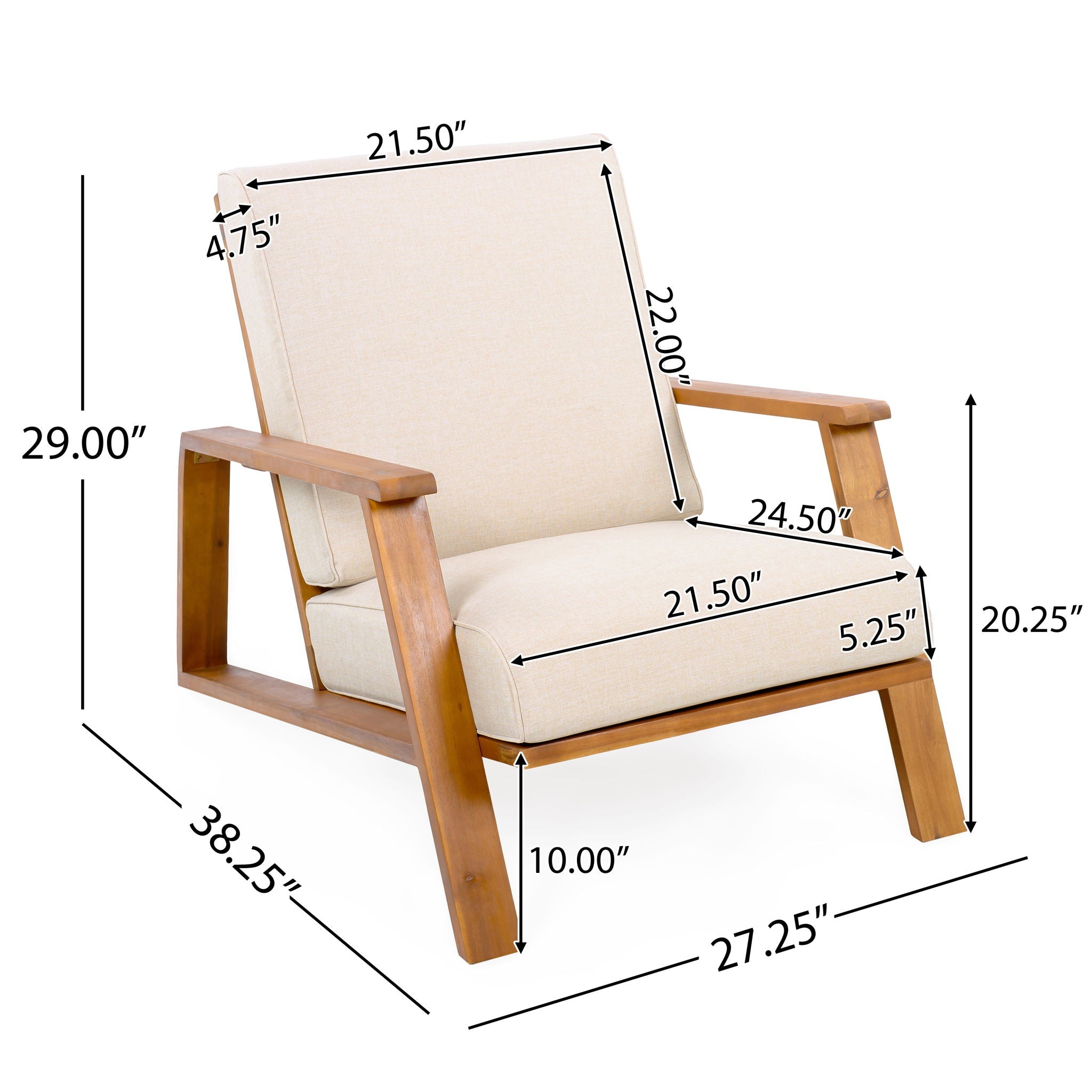 Outdoor Patio Lounge Chair Set of 2