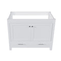 42" Bathroom Vanity Base With Doors And Drawer - White