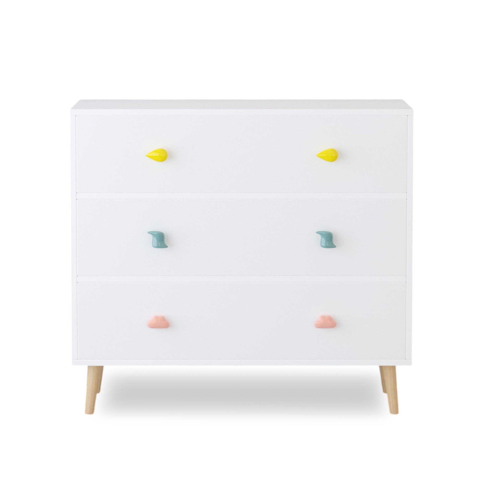 3 Drawer Dresser Storage Cabinet With Anti-Tip Safety