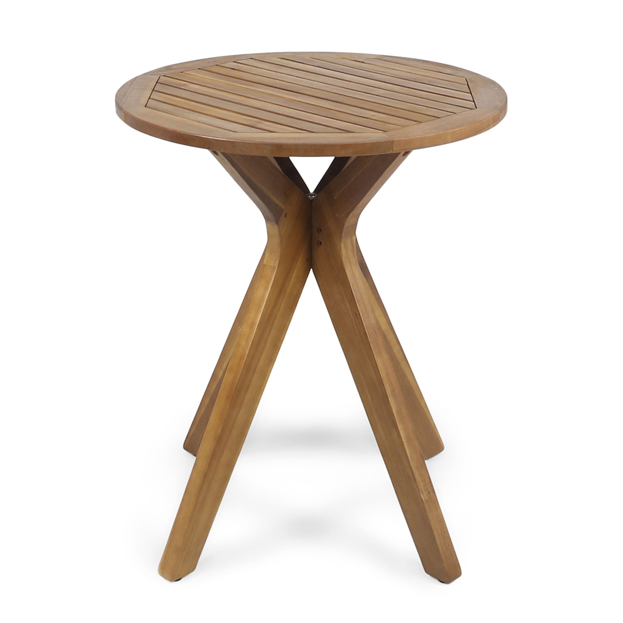 Stamford Outdoor Bistro Table Acacia Wood X-Base Teak