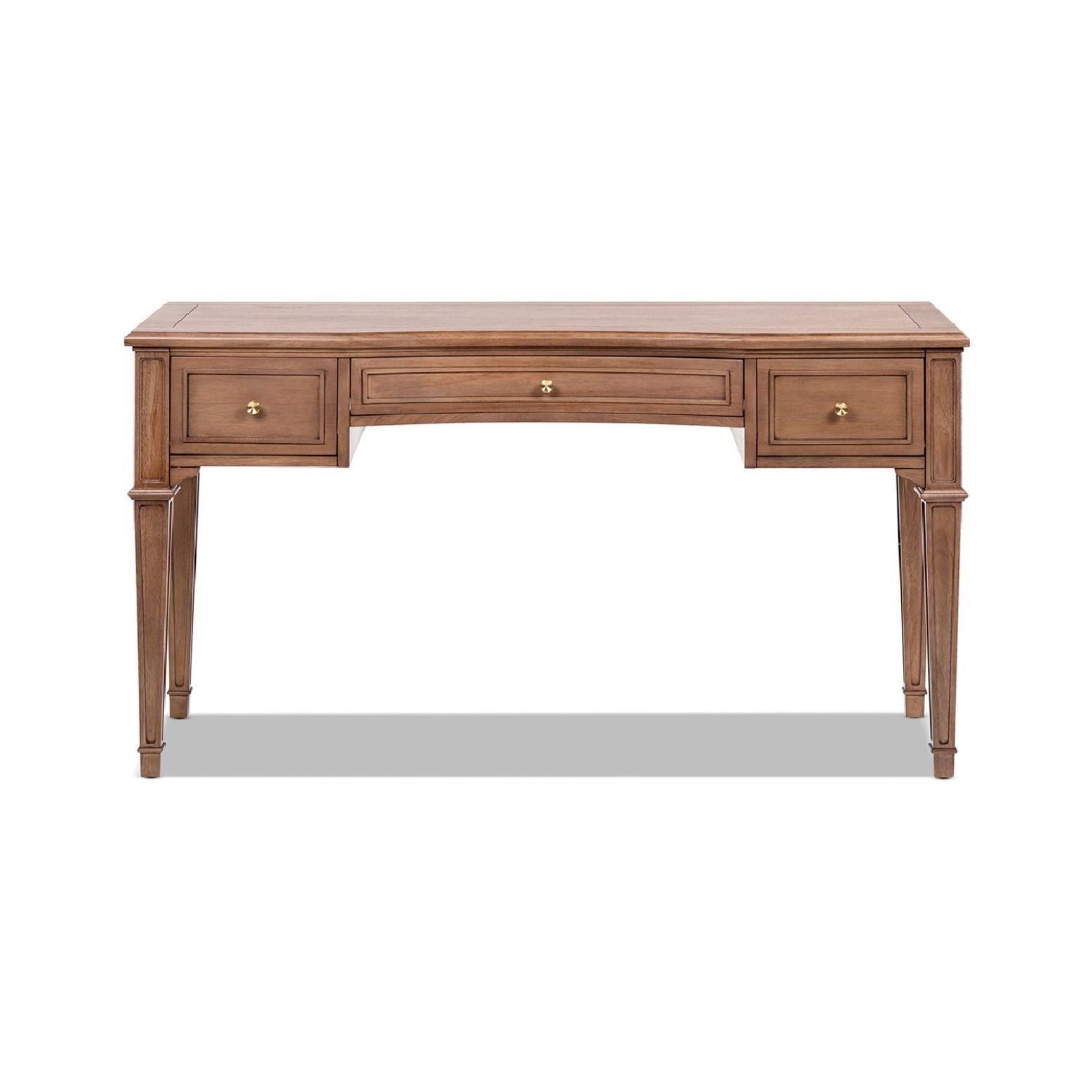 Dauphin - 3 Drawer Executive Desk - Brown