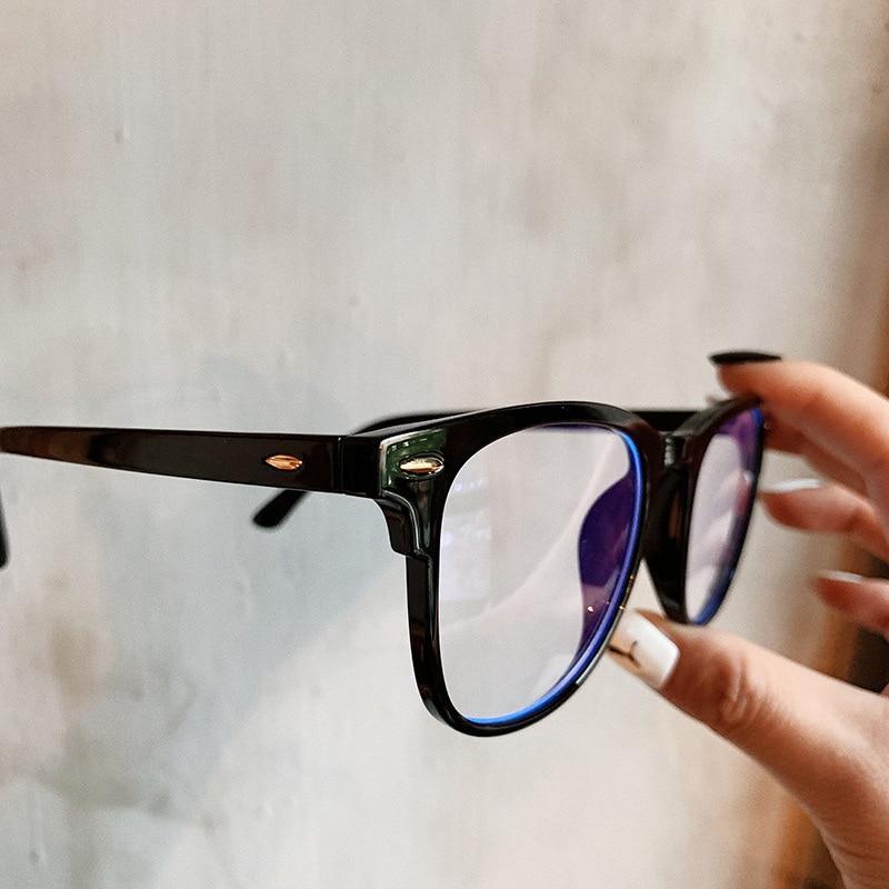 Blue Light Blocking Glasses Frame Lightweight Eyeglasses Frame Filter Blue Ray Computer Game Glasses  Oversized Women Eyeglasses Transparent Anti Blue Ray Men Modern Simple Frames