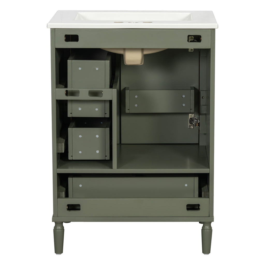 Traditional Bathroom Vanity Set With Soft Close Doors