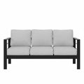 All-Weather Patio Sofa & Cushions, 3 Seat Outdoor Couch