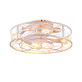20" Caged Ceiling Fan with Lights and Remote Control