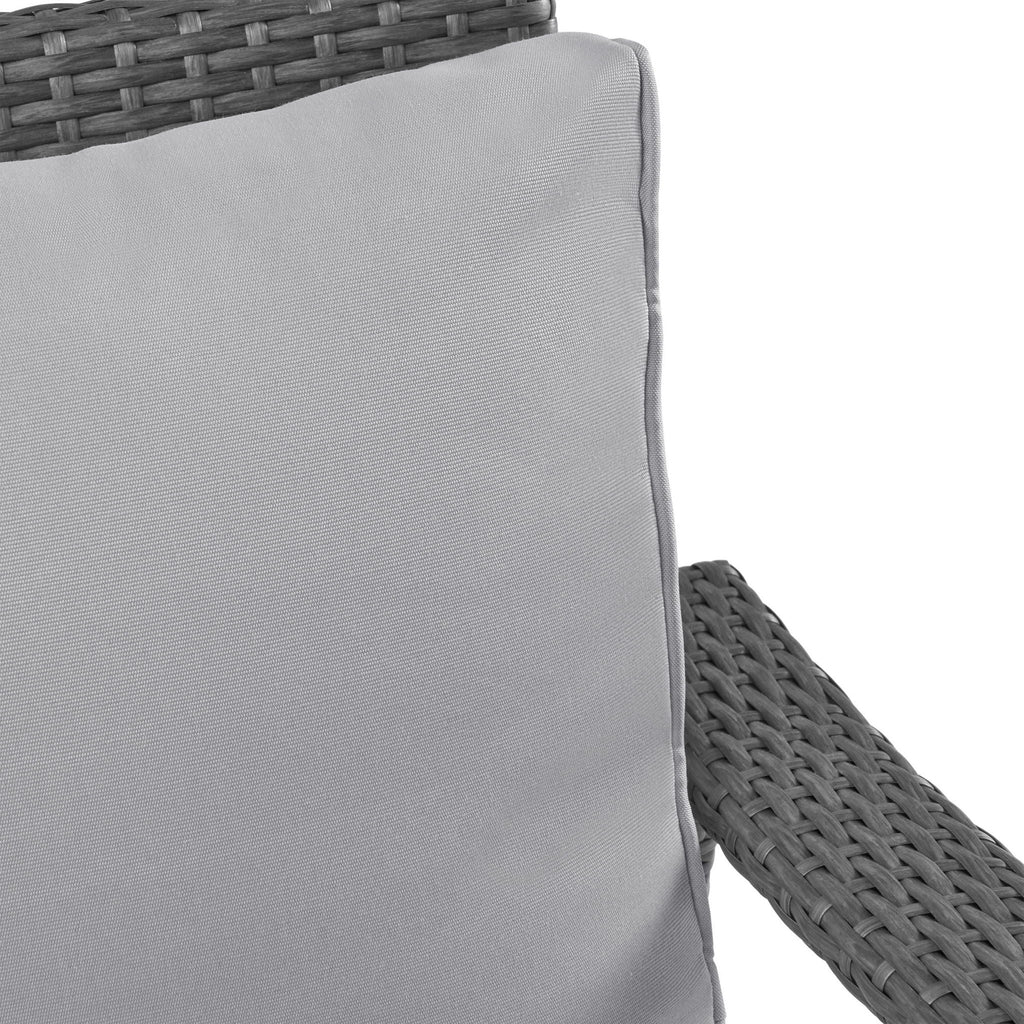 Honolulu Loveseat - Gray / Silver