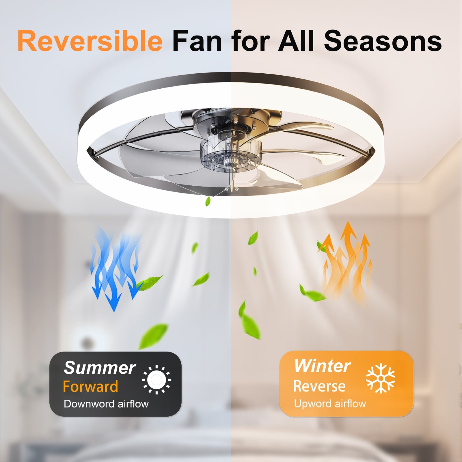 Ultra-Thin Modern LED Ceiling Fan