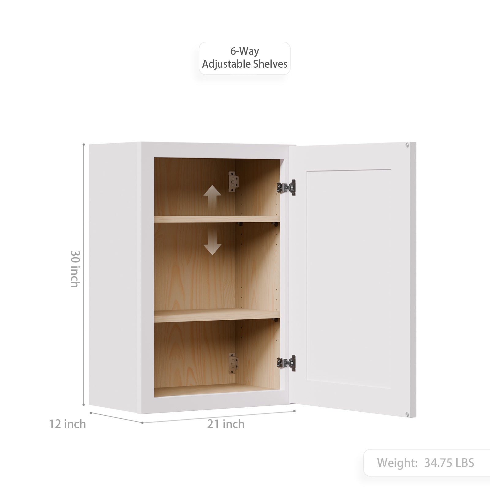 Maximize Small Space 21" Solid Wood Shaker Cabinet