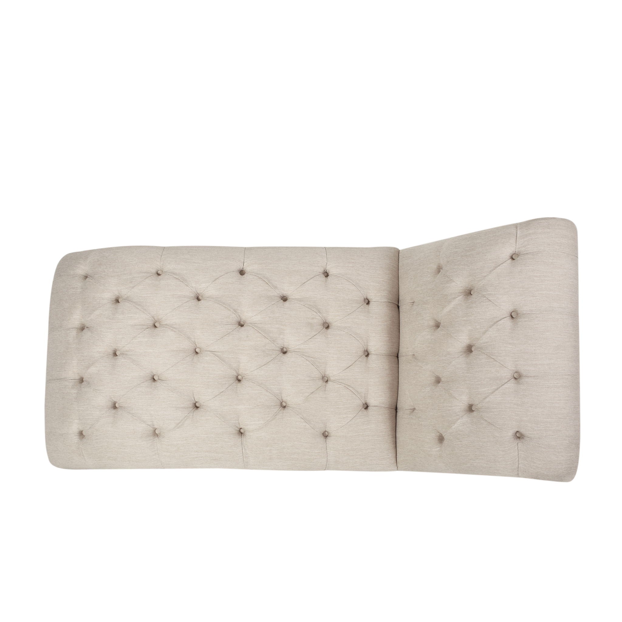 Chaise Lounge With Button Tufted Diamond Stitch