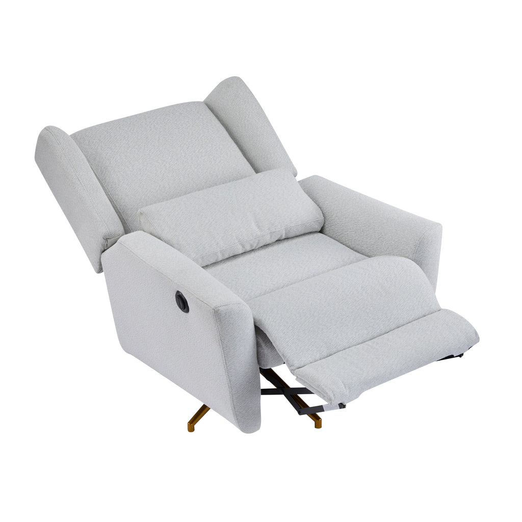Power Recliner Chair Swivel Upholstered 360° Swivel Recliner