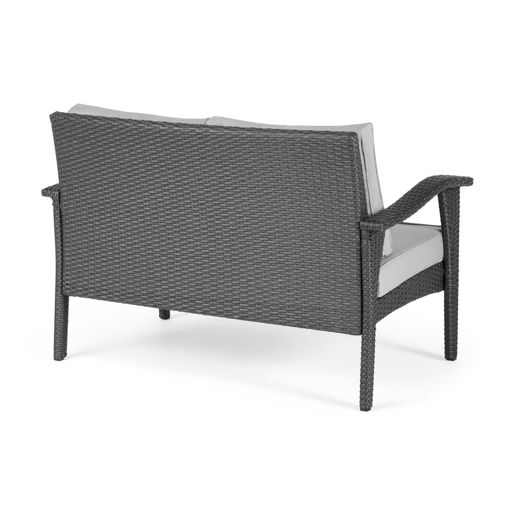 Honolulu Loveseat - Gray / Silver
