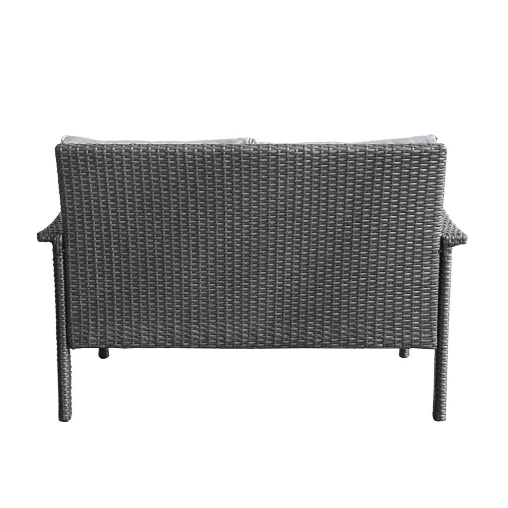 Honolulu Loveseat - Gray / Silver