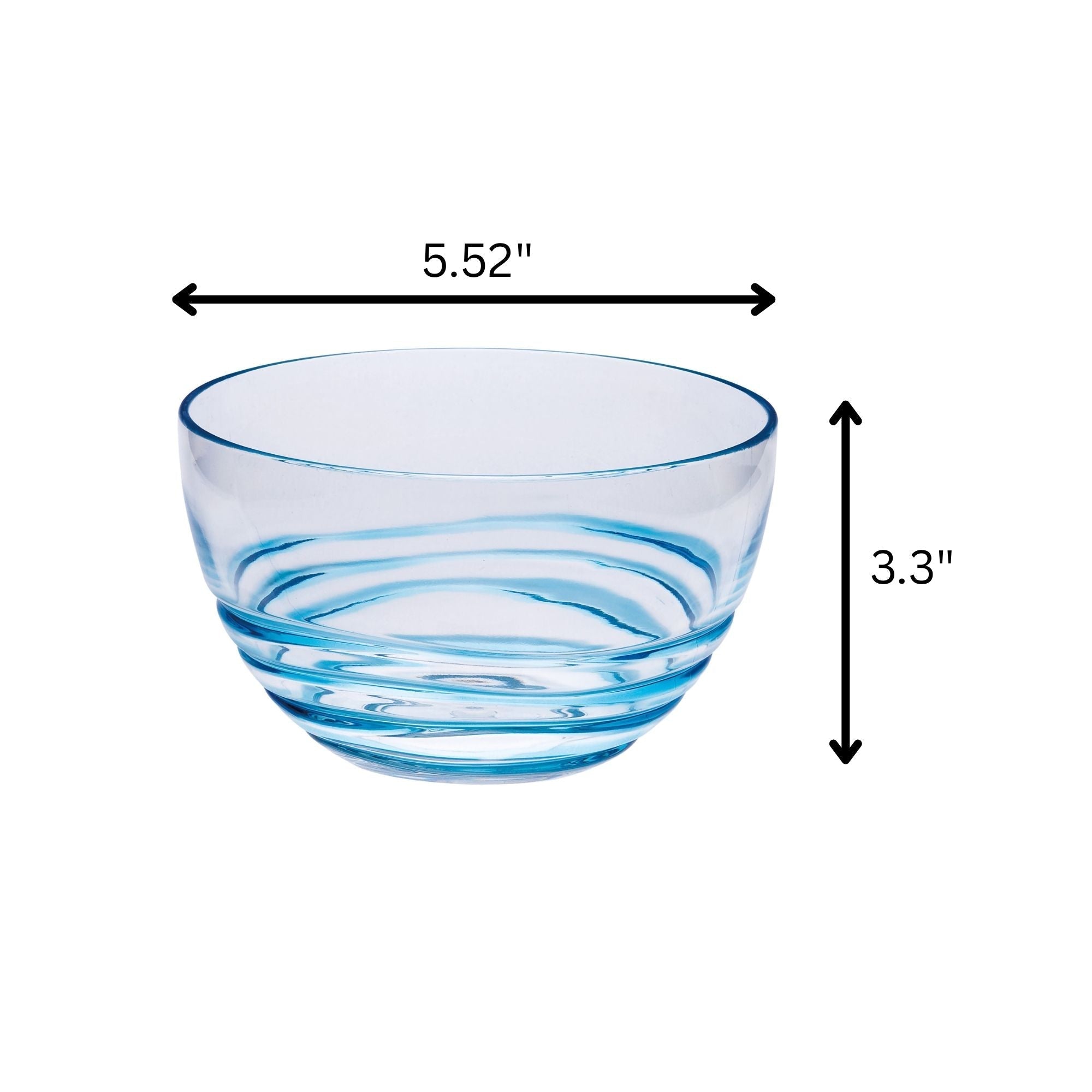 Swirl Acrylic Serving Bowls, Unbreakable