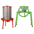 Hydraulic Fruit Wine Press With Apple Crusher - Green