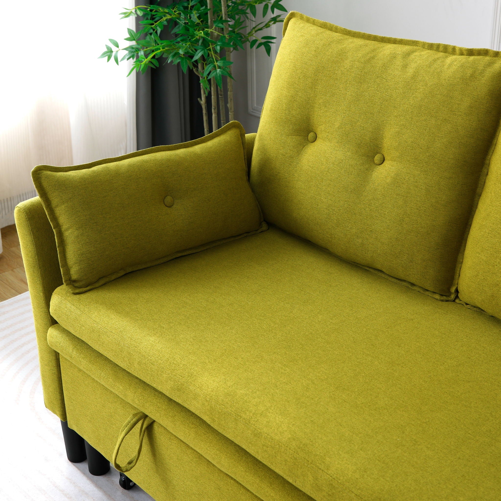 L-Shaped Reversible Chaise Sectional Sofa With Storage