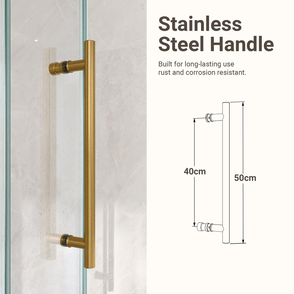 56"-60"W x 72"H Frameless Single Sliding Shower Door