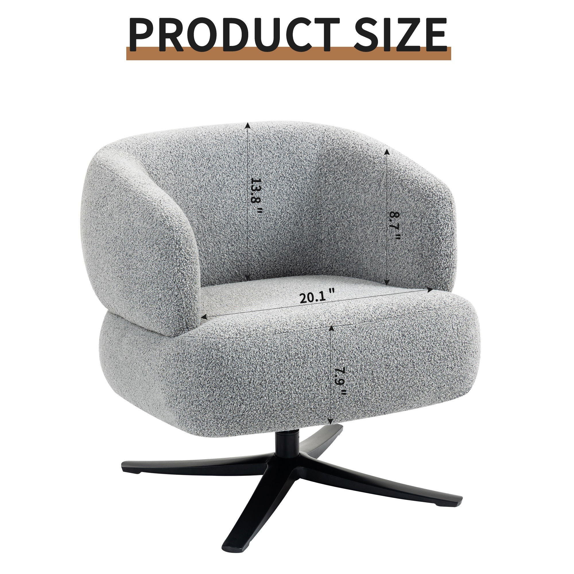Cuddle Style Leisure Swivel Sofa Chair