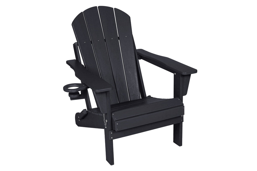 Folding Adirondack Chair with Side Table, 3-Piece Set