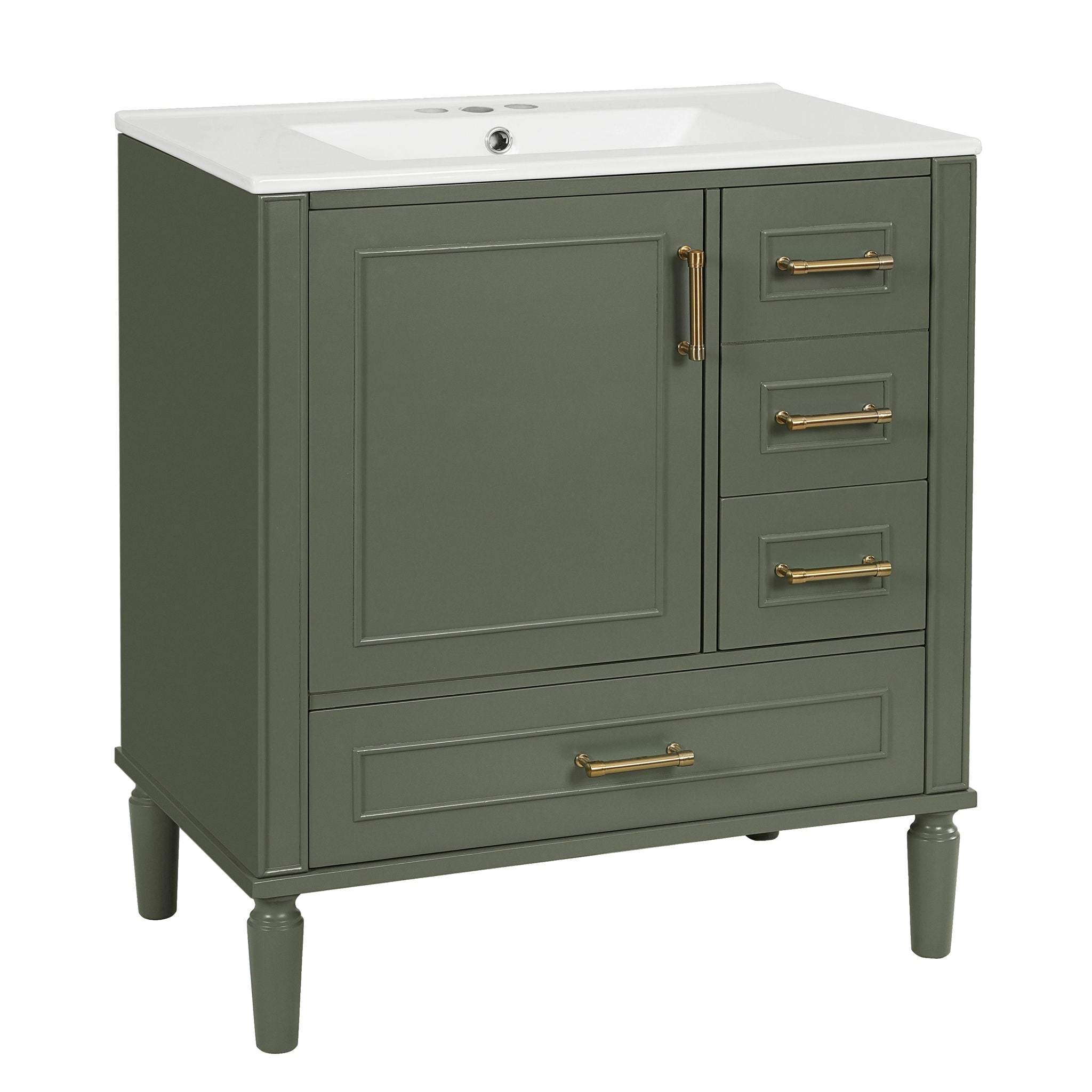 Traditional Bathroom Vanity Set With Soft Close Doors