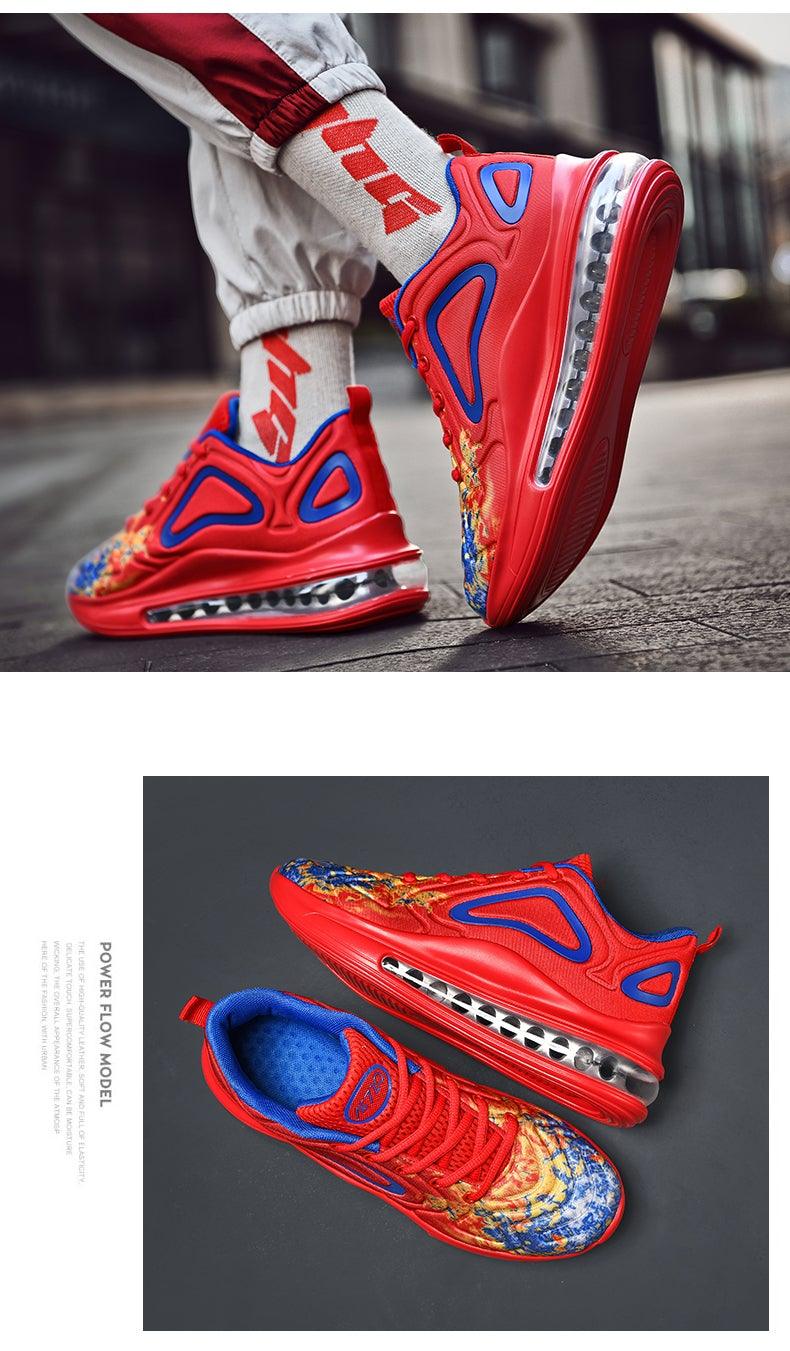 High Quality Fashion Men's Sneakers Air Mesh Casual Sneakers Comfortable Mixed Colors Sneakers Luxury Non Slip Tennis Sport Athletic Walking Fashion Sneakers